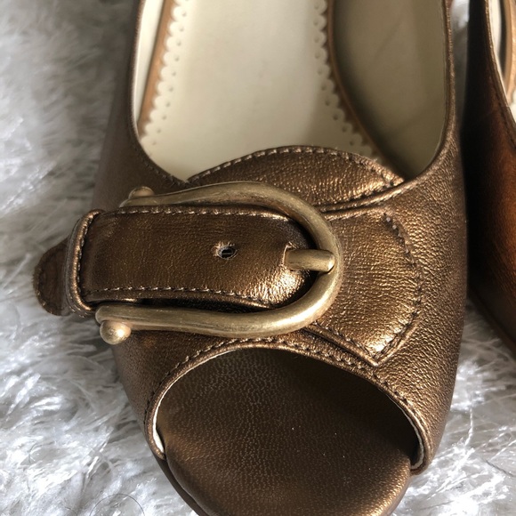 franco sarto gold shoes